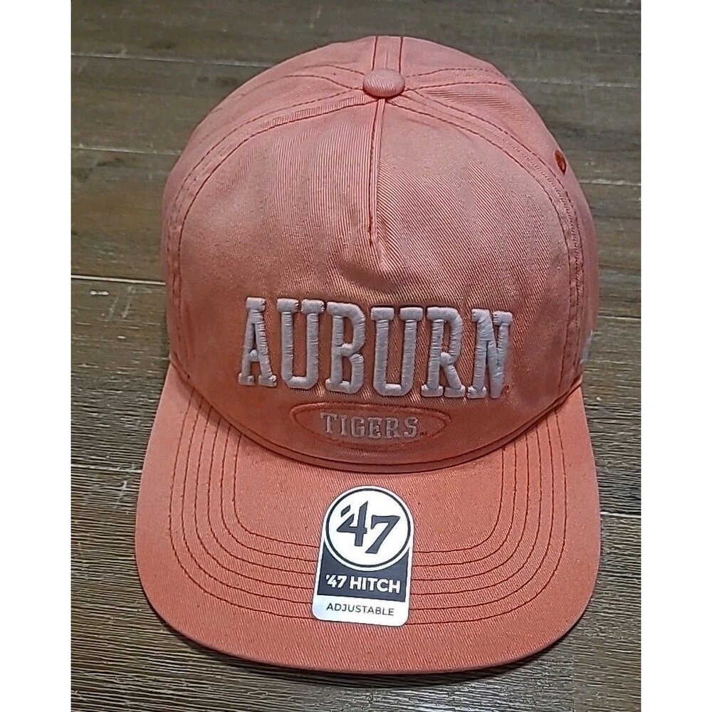 47 AUBURN TIGERS TYBEE ROPE Hat Orange HITCH RF RELAXED Snapback Cap Grapefruit
